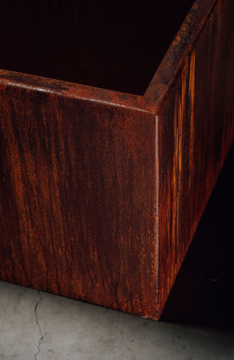 CORTEN CUBE PLANTERS