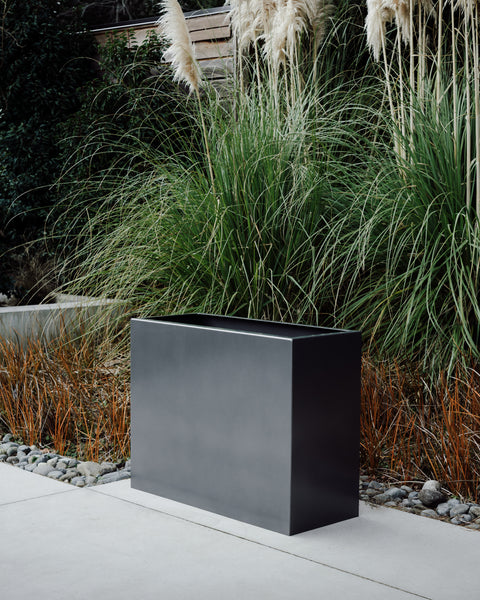 POWDER COATED ALUMINUM TROUGH PLANTERS