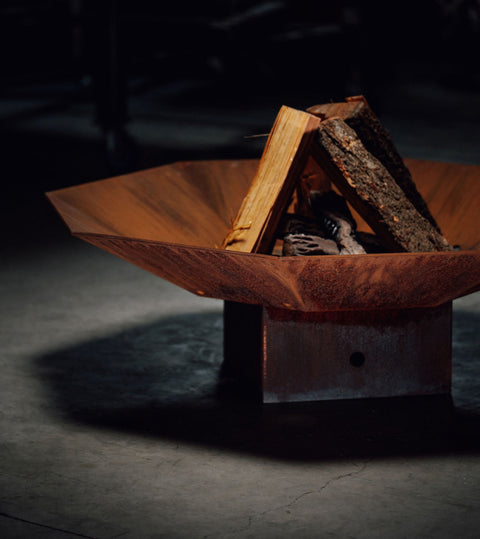 CORTEN FIREBOWL (WOOD, PROPANE AND NATURAL GAS)