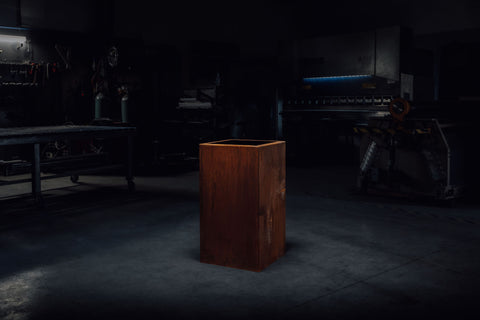 CORTEN CUBE PLANTERS