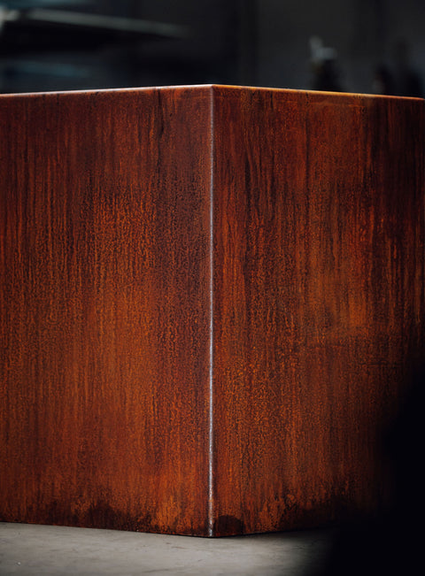 CORTEN HEX ALUMINUM PLANTERS