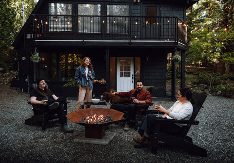 CORTEN FIRE BOWL- propane / natural gas