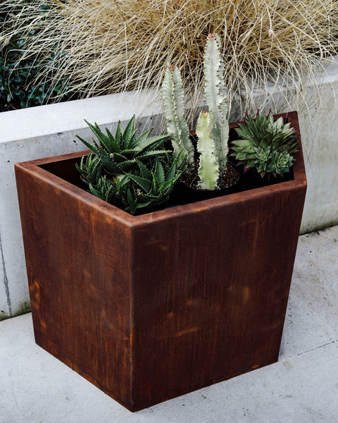 CORTEN HEX ALUMINUM PLANTERS