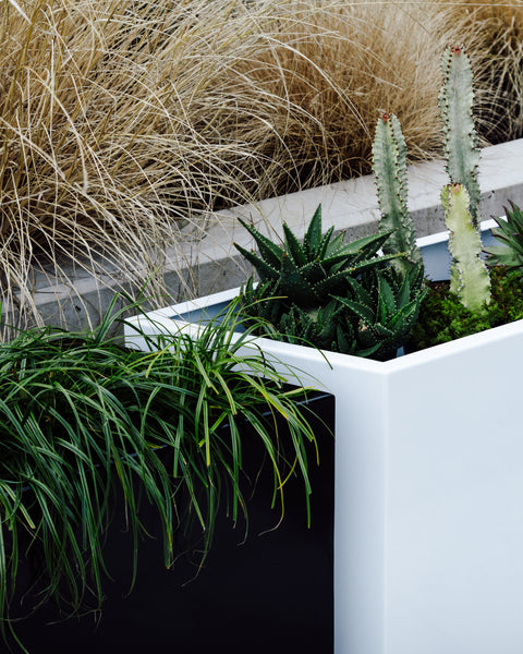 POWDER COATED HEX ALUMINUM PLANTERS