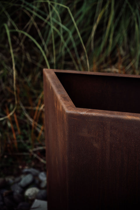 CORTEN HEX ALUMINUM PLANTERS