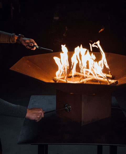 CORTEN FIRE BOWL- propane / natural gas