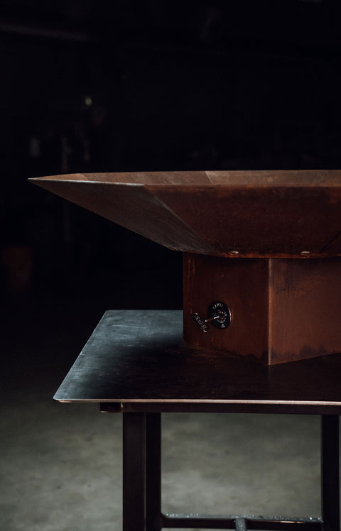 CORTEN FIRE BOWL- propane / natural gas